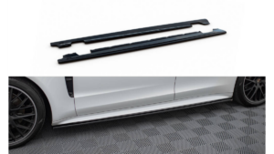 Lip Spoiler Porsche Panamera GTS 971 Side Skirts Gloss Black