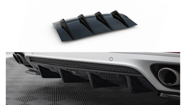 Lip Spoiler Porsche Panamera GTS 971 Rear Valance Gloss Black