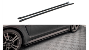 Lip Spoiler Porsche Panamera Panamera Diesel Panamera Turbo 970 Side Skirts v.2 Gloss Black