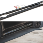 Lip Spoiler Porsche Panamera Turbo 970 Facelift Side Skirts v.1 Gloss Black