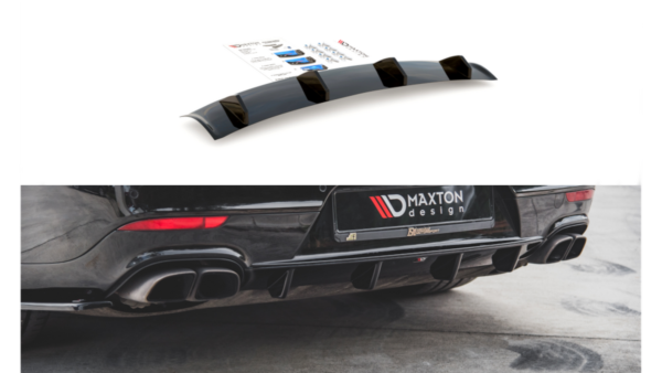 Lip Spoiler Porsche Panamera Turbo 970 Facelift Rear Valance Gloss Black