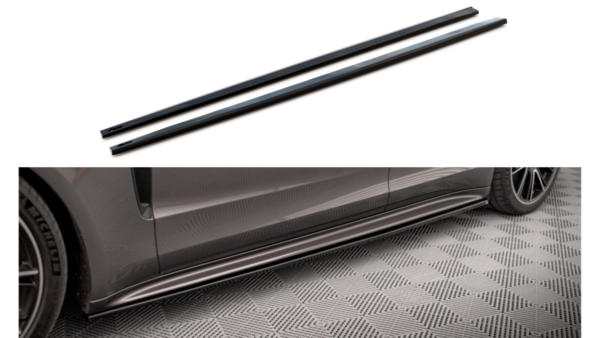 Lip Spoiler Porsche Panamera Turbo S E-Hybrid Panamera E-Hybrid Side Skirts Gloss Black