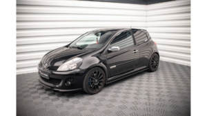 Lip Spoiler Renault Clio III RS Side Skirts Gloss Black