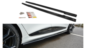 Lip Spoiler Renault Clio IV RS Side Skirts Gloss Black