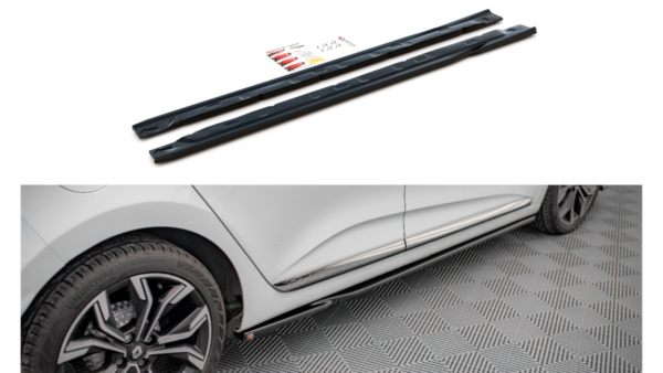 Lip Spoiler Renault Clio V Side Skirts Gloss Black
