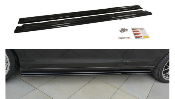 Lip Spoiler Renault Laguna III Side Skirts Gloss Black