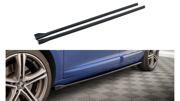 Lip Spoiler Renault Megane GT Line Grandtour III Facelift Side Skirts Gloss Black