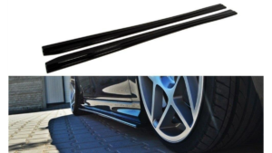 Lip Spoiler Saab 9-3 Turbo X Aero Facelift Side Skirts Gloss Black