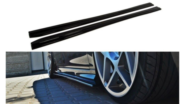 Lip Spoiler Saab 9-3 Turbo X Aero Facelift Side Skirts Gloss Black