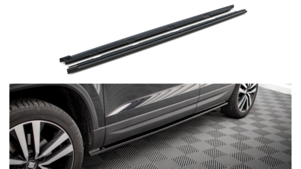 Lip Spoiler Seat Ateca I Side Skirts Gloss Black