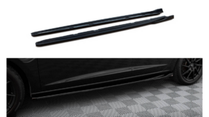 Lip Spoiler Seat Leon Cupra FR III Facelift Side Skirts v.4 Gloss Black
