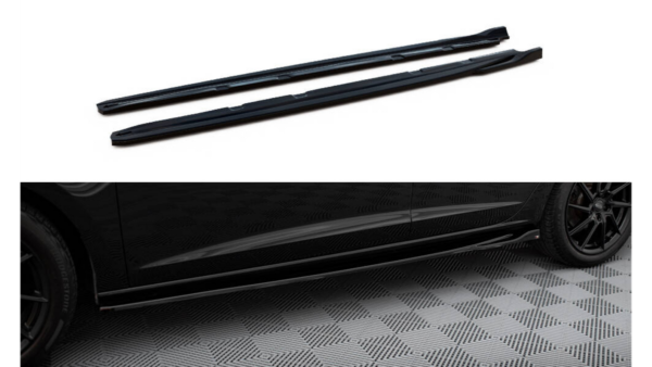 Lip Spoiler Seat Leon Cupra FR III Facelift Side Skirts v.4 Gloss Black