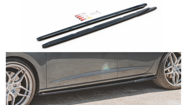 Lip Spoiler Seat Leon Cupra FR III Facelift Side Skirts v.5 Gloss Black