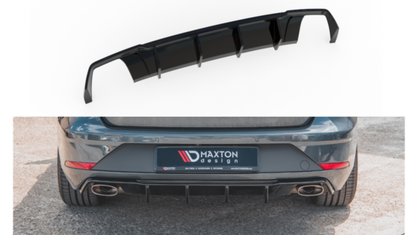 Diffuser Seat Leon Cupra ST III Facelift Rear Valance v.2 Gloss Black