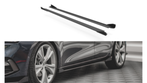 Lip Spoiler Seat Leon FR IV Side Skirts Street Pro Black-Red + Gloss Flaps