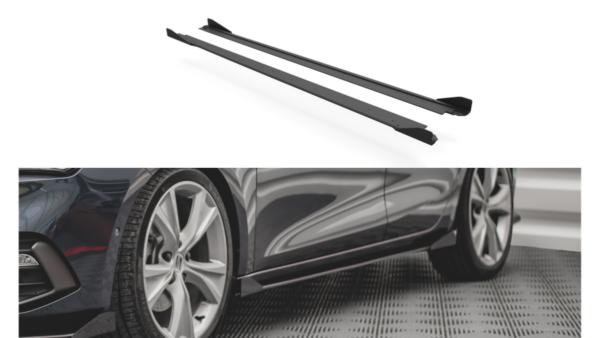Lip Spoiler Seat Leon FR IV Side Skirts Street Pro Black-Red + Gloss Flaps