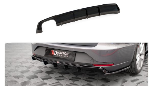 Lip Spoiler Seat Leon FR Sportstourer III Rear Valance Gloss Black