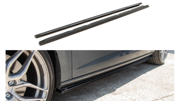 Lip Spoiler Seat Leon III Cupra FR Facelift Side Skirts v.1 Gloss Black