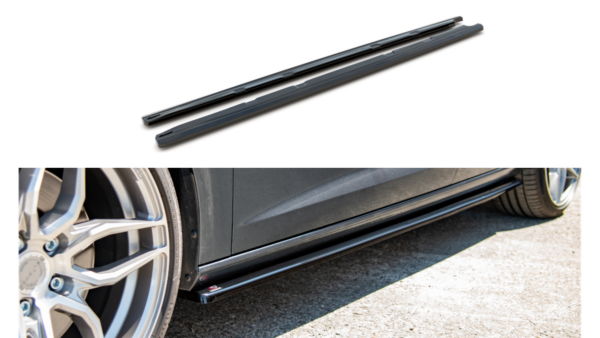 Lip Spoiler Seat Leon III Cupra FR Facelift Side Skirts v.2 Gloss Black