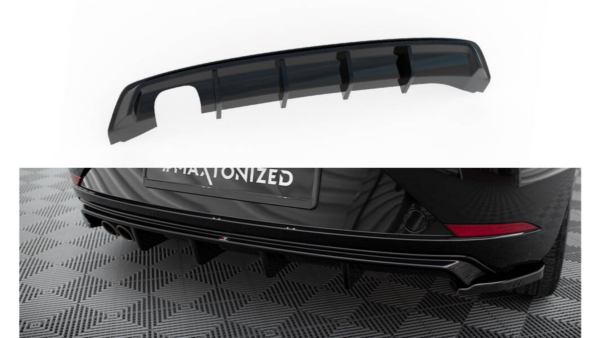 Lip Spoiler Seat Leon III Facelift Rear Valance Gloss Black