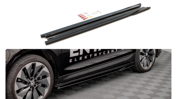 Lip Spoiler Skoda Enyaq iV Side Skirts Gloss Black