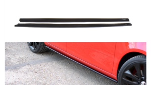 Lip Spoiler Skoda Fabia II RS Side Skirts Gloss Black