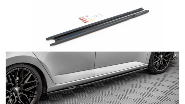 Lip Spoiler Skoda Fabia III Side Skirts Gloss Black