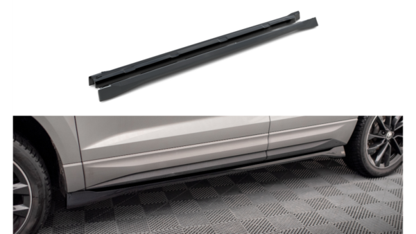 Lip Spoiler Skoda Karoq I Facelift Sportline Side Skirts Gloss Black