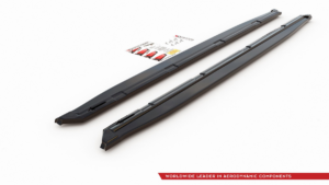 Lip Spoiler Skoda Kodiaq I Sportline RS Side Skirts Gloss Black (version with mudflaps)