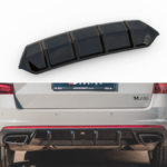 Lip Spoiler Skoda Octavia III Facelift RS Rear Valance v.1 Gloss Black
