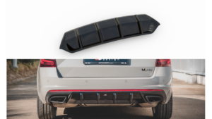 Lip Spoiler Skoda Octavia III Facelift RS Rear Valance v.1 Gloss Black