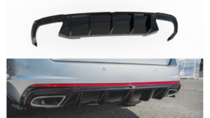 Lip Spoiler Skoda Octavia III Facelift RS Rear Valance v.2 Gloss Black
