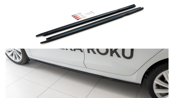 Lip Spoiler Skoda Octavia IV Side Skirts v.2 Gloss Black