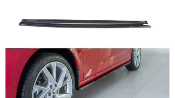 Lip Spoiler Skoda Scala Side Skirts Gloss Black
