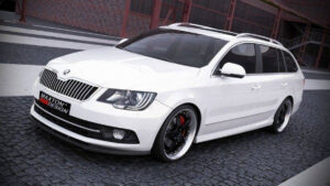 Lip Spoiler Skoda Superb II Side Skirts