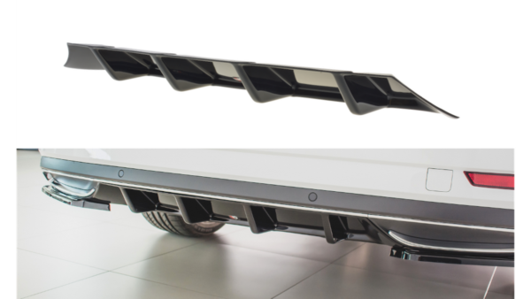 Lip Spoiler Skoda Superb III Facelift Rear Gloss Black