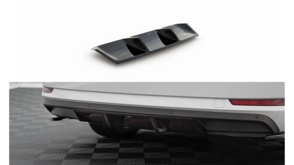 Lip Spoiler Skoda Superb III Rear Valance Gloss Black