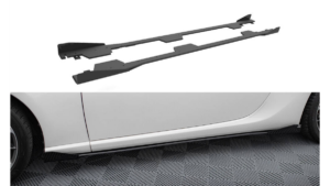 Lip Spoiler Subaru BRZ Side Skirts Street Pro Black + Gloss Flaps