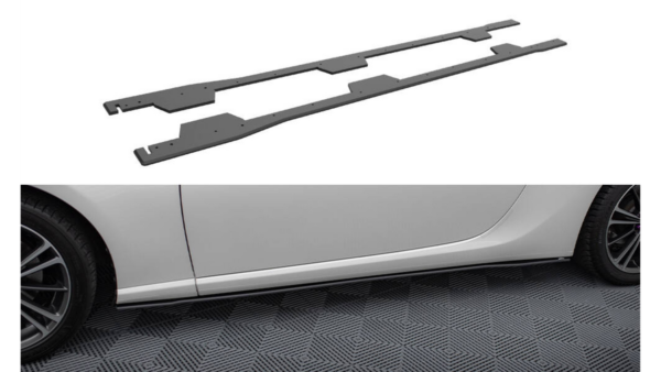 Lip Spoiler Subaru BRZ Side Skirts Street Pro Black-Red