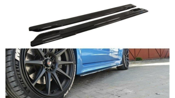 Lip Spoiler Subaru Impreza III WRX STI Side Skirts Gloss Black