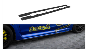 Lip Spoiler Subaru WRX STI Side Skirts Street Pro Black-Red