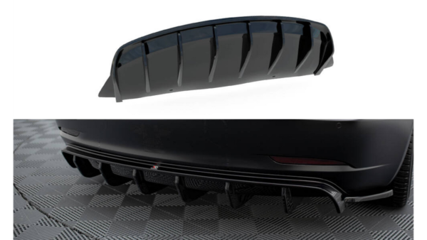 Lip Spoiler Tesla Model 3 Rear Valance v.2 Gloss Black