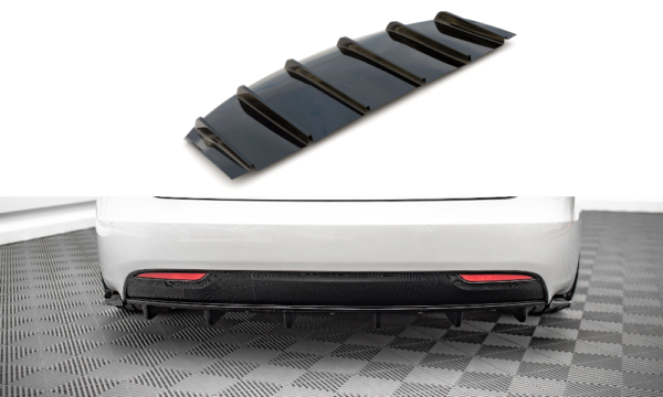 Lip Spoiler Tesla Model S Facelift Rear Gloss Black