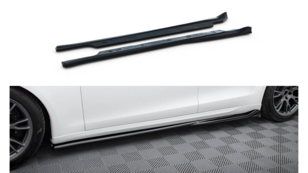 Lip Spoiler Tesla Model S Plaid I Facelift Side Skirts v.1