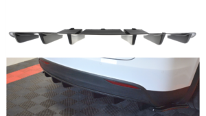 Lip Spoiler Tesla Model X Rear Valance Gloss Black