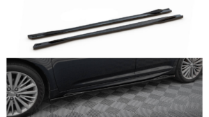 Lip Spoiler Toyota Avensis III Facelift Side Skirts Gloss Black