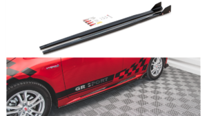 Lip Spoiler Toyota Corolla XII GR Sport Side Skirts v.1 Gloss Black + Flaps