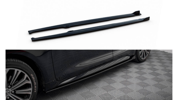 Lip Spoiler Toyota Corolla XII Side Skirts Gloss Black