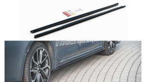 Lip Spoiler Toyota Corolla XII Side Skirts Gloss Black