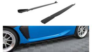 Lip Spoiler Toyota GR86 Side Skirts Street Pro v.1 Black + Gloss Flaps
